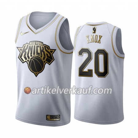 NBA New York Knicks Trikot Kevin Knox 20 Nike 2019-2020 Weiß Golden Edition Swingman - Herren